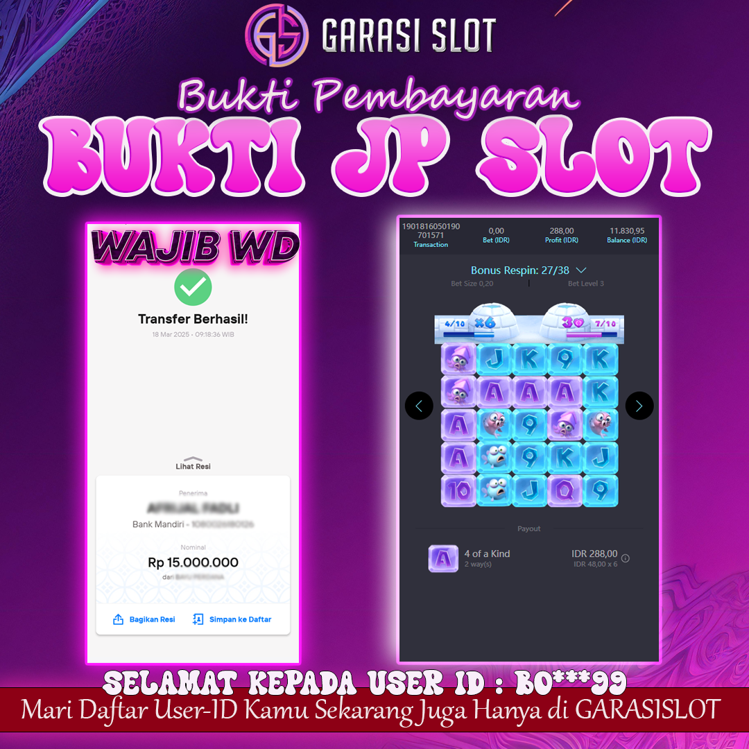 Bukti Kemenangan Pg SOFT Garasislot