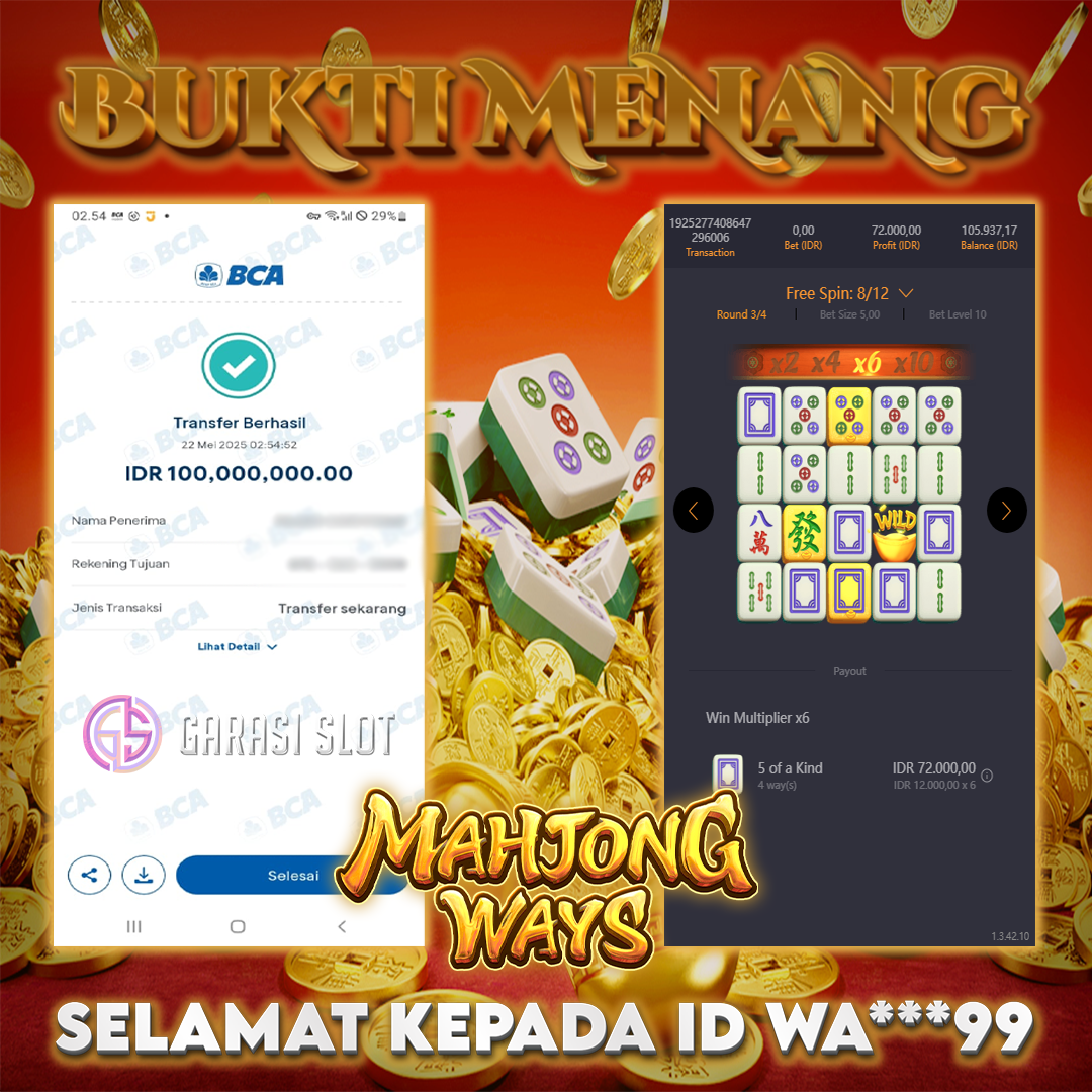 Mahjong Ways Kemenangan Garasislot!