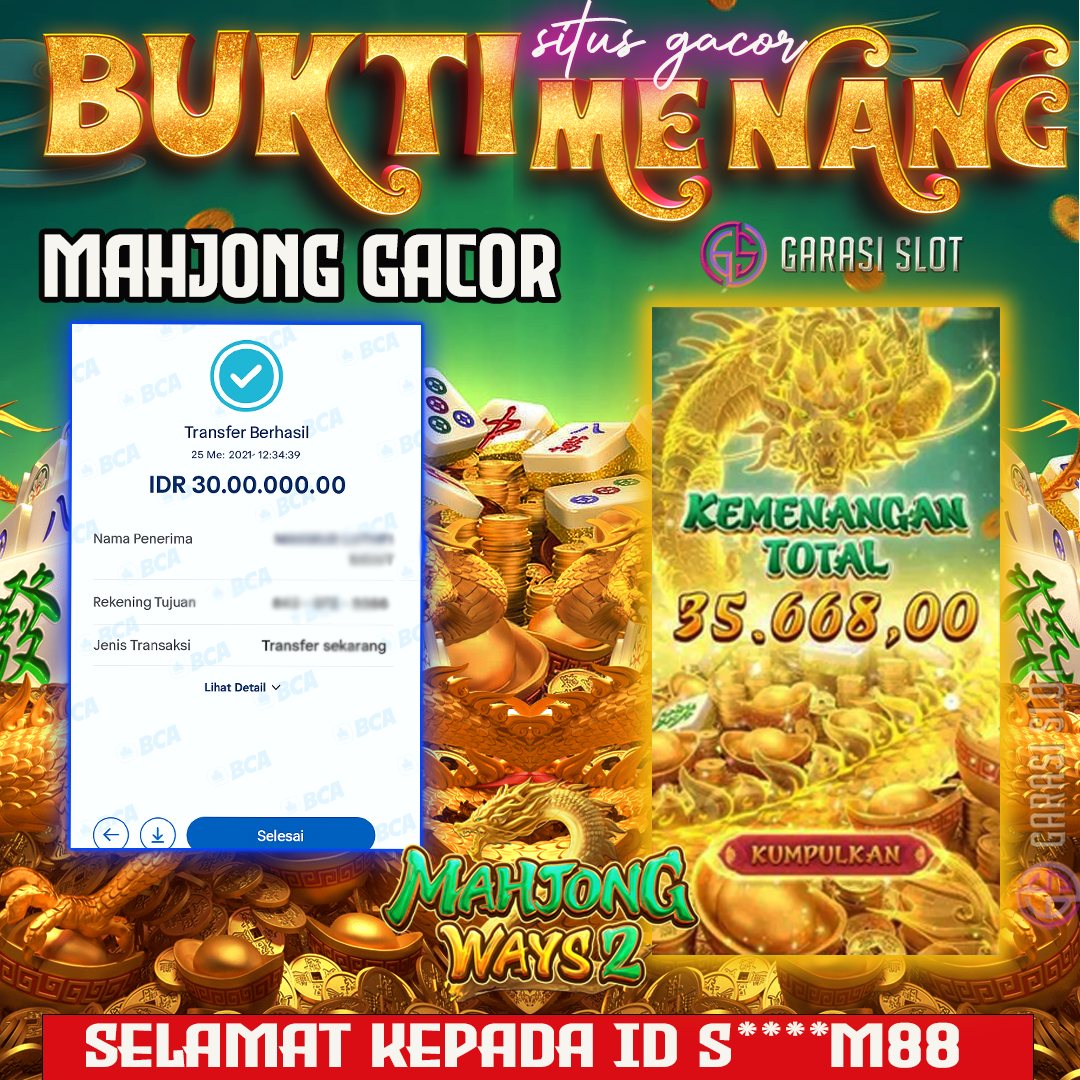 Garasislot Mahjong Ways Banjir Scatter Pecahan Besar!