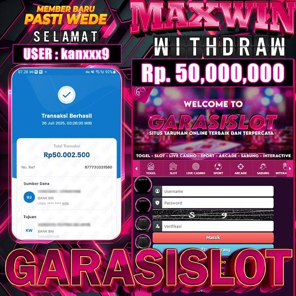 selamat atas kemenangan nya member vip kita dapat JEPE bermain di situs Gacor GARASISLOT bermain di Jurassic Kingdom