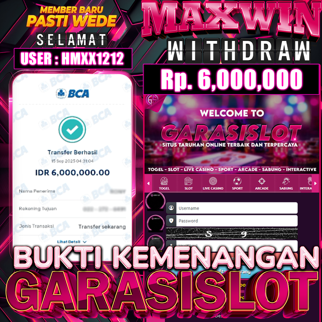 GARASISLOT Bukti kemenangan Good Luck - Casino Fortunate