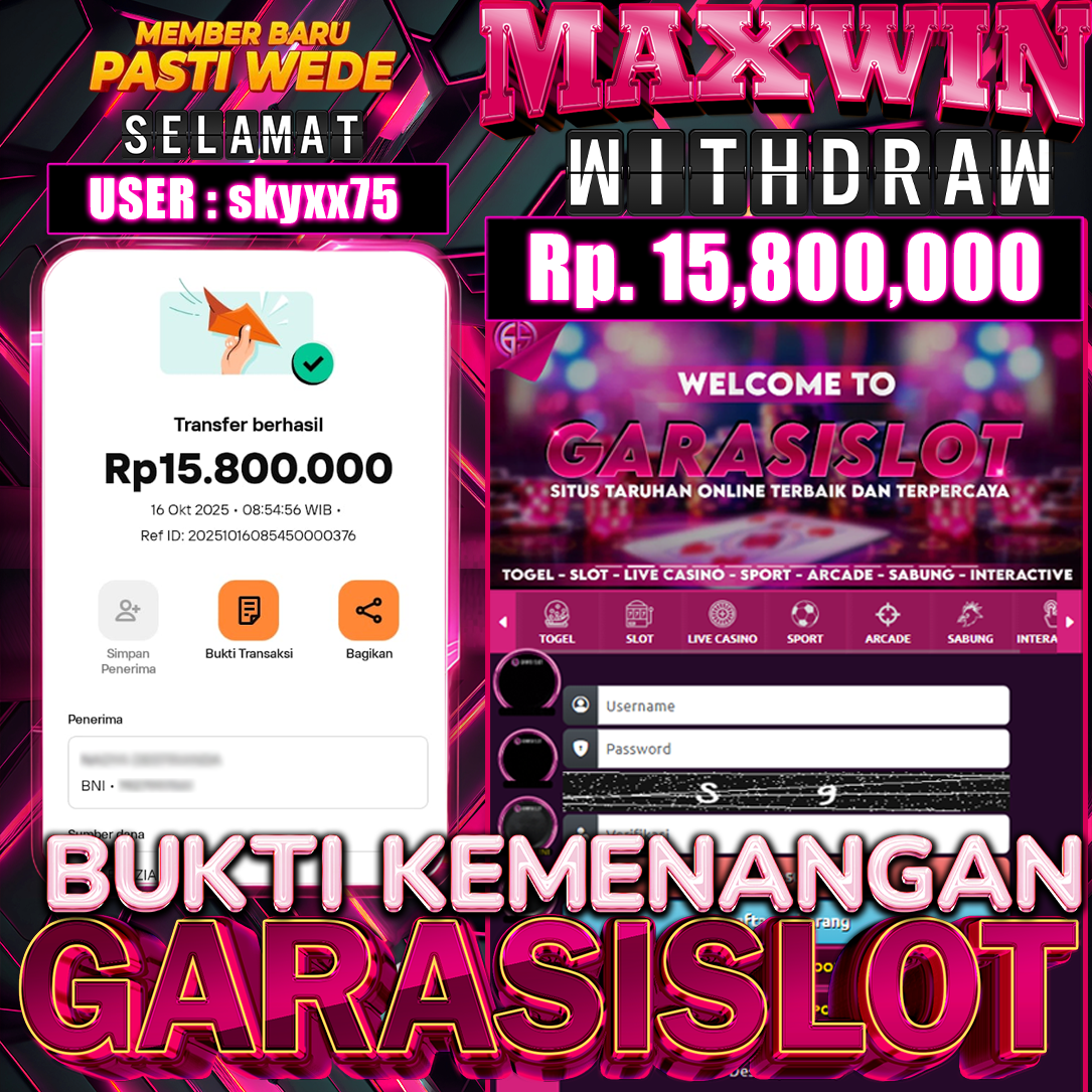 GARASISLOT Bukti kemenangan Gates of Olympus