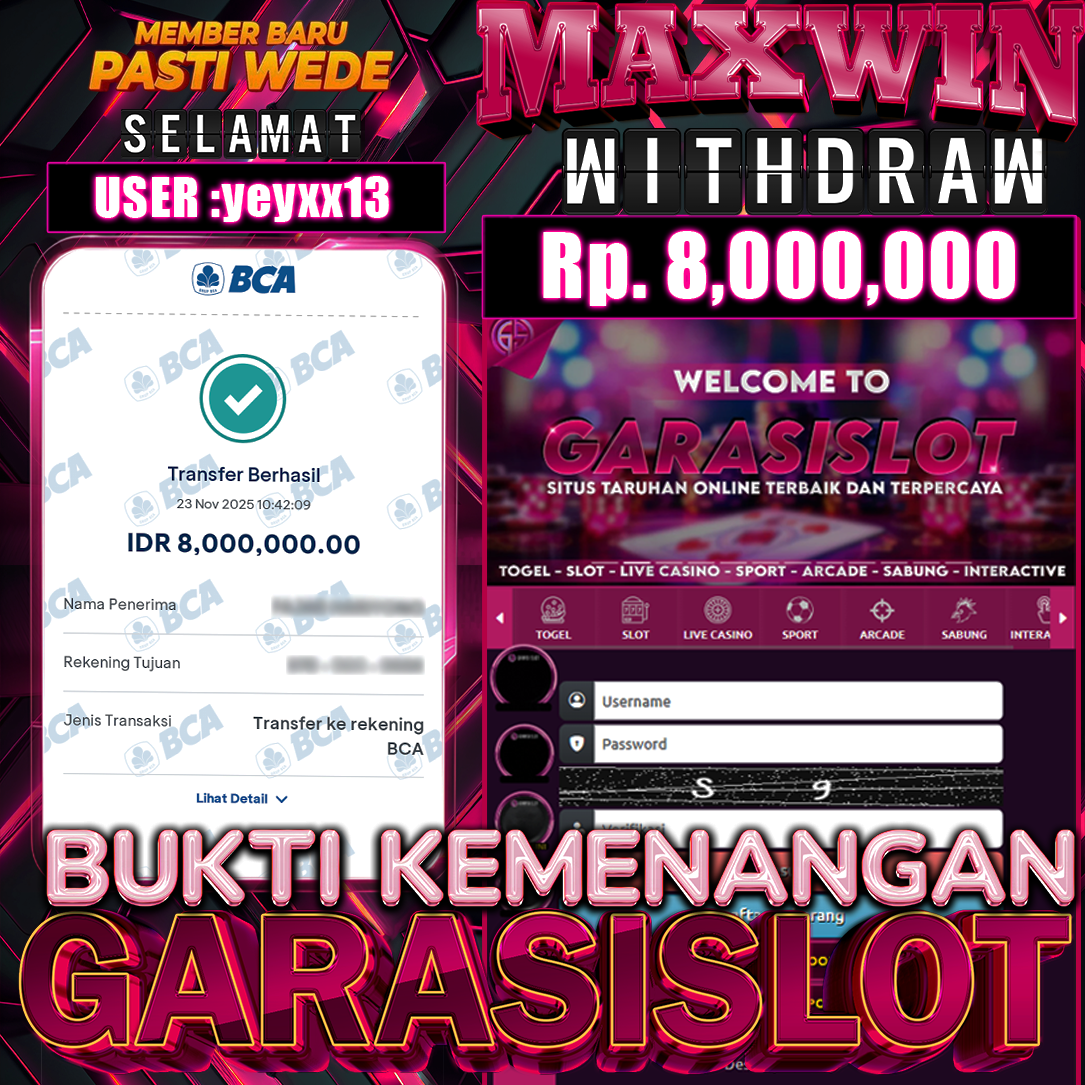GARASISLOT Bukti kemenangan Super Gummy Strike