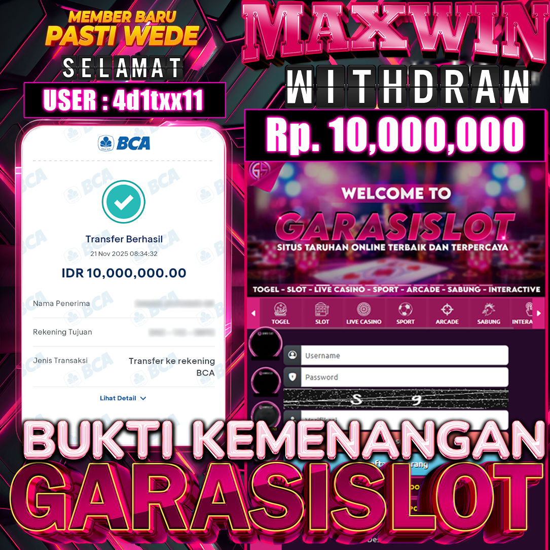 GARASISLOT Bukti kemenangan Sweet Bonanza Xmas