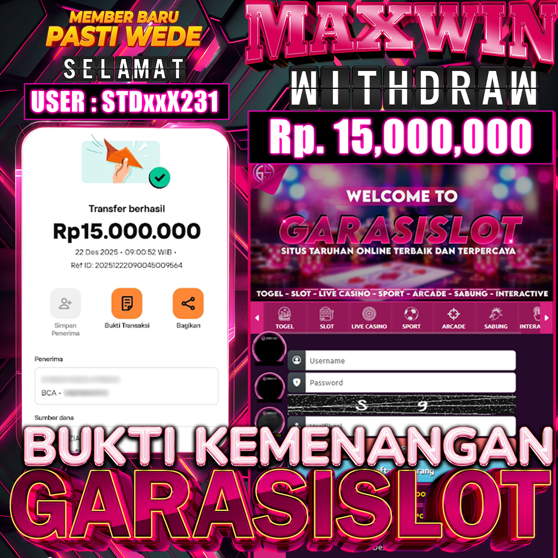 GARASISLOT Bukti kemenangan Wild West Gold Megaways