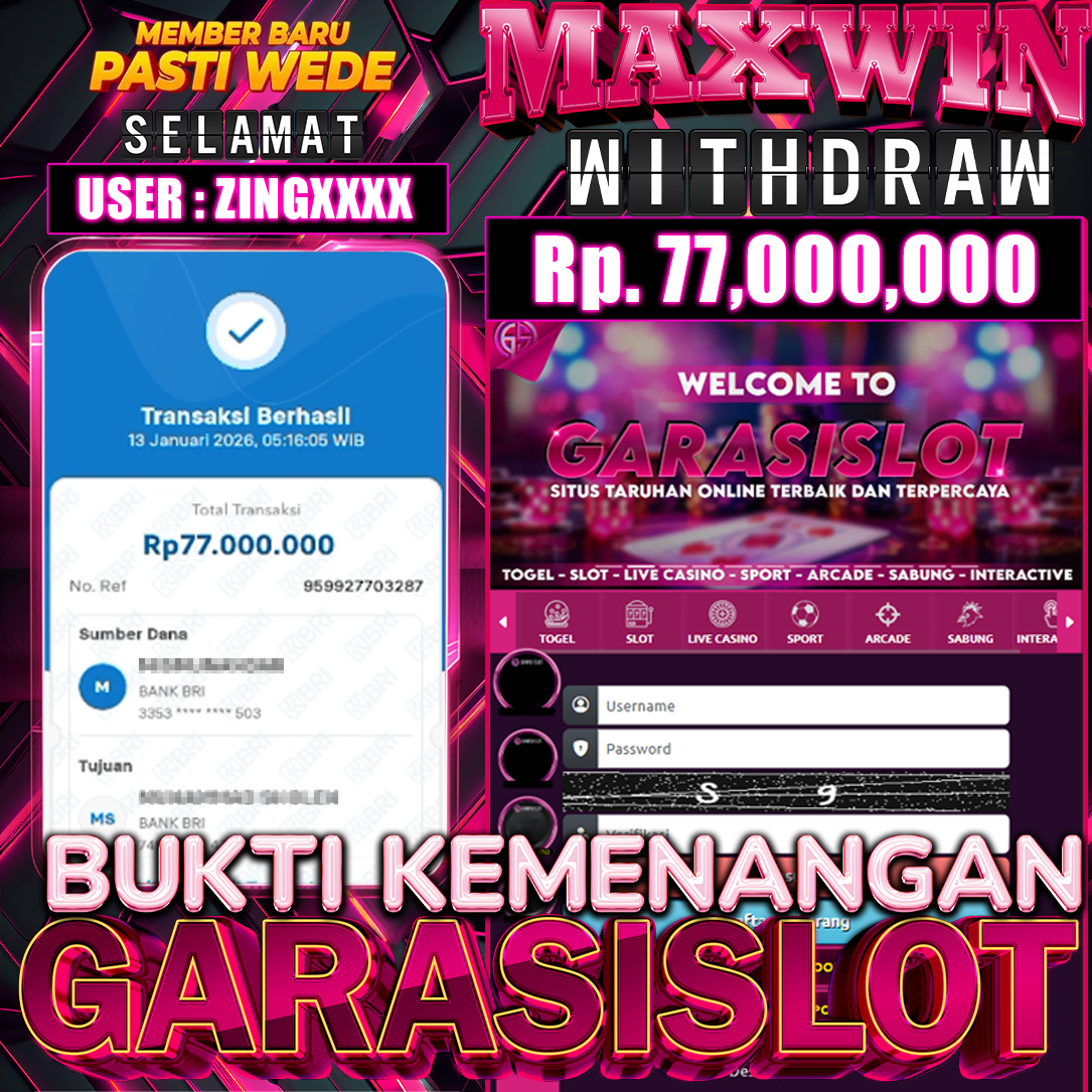 GARASILSOT Bukti Kemenangan Sweet Bonanza Super Scatter