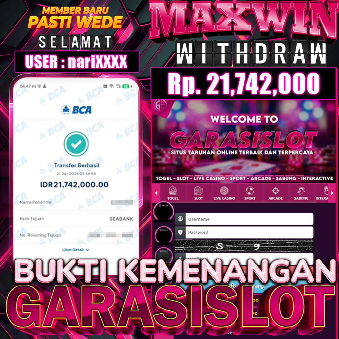 GARASISLOT Bukti Kemenangan Fortune Gems 500