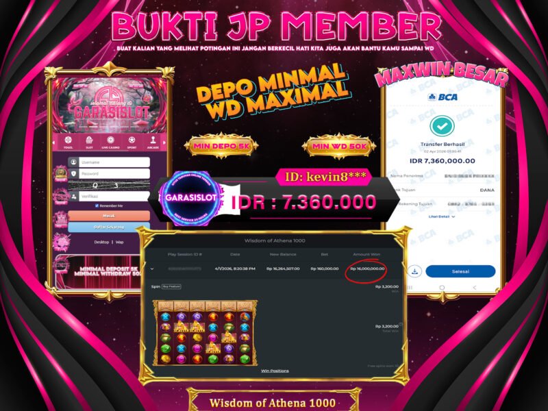 GARASISLOT Bukti Kemenangan Wisdom of Athena 1000